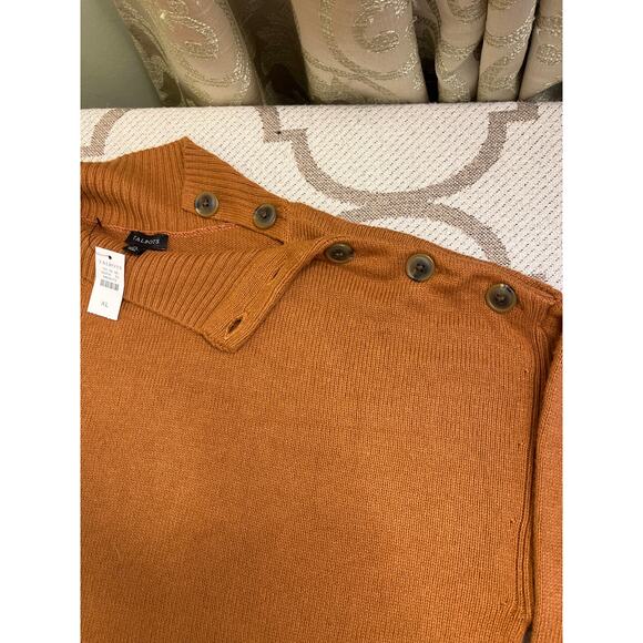 Talbots BUTTON MOCKNECK SWEATER, size XL, NWT - Picture 6 of 14